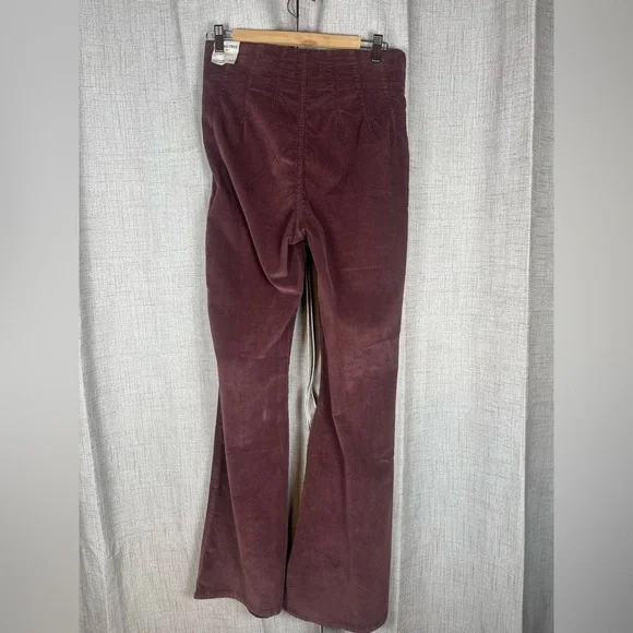 FREE PEOPLE We The Free Pants Jayde Cord High Rise Flare Retro Sz 28 NWT - Picture 4 of 6